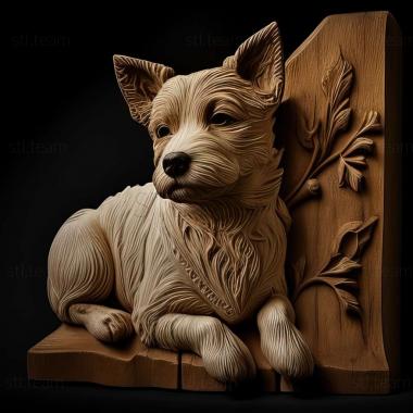 3D модель Тедді - собака породи рузвельт-терєр (STL)